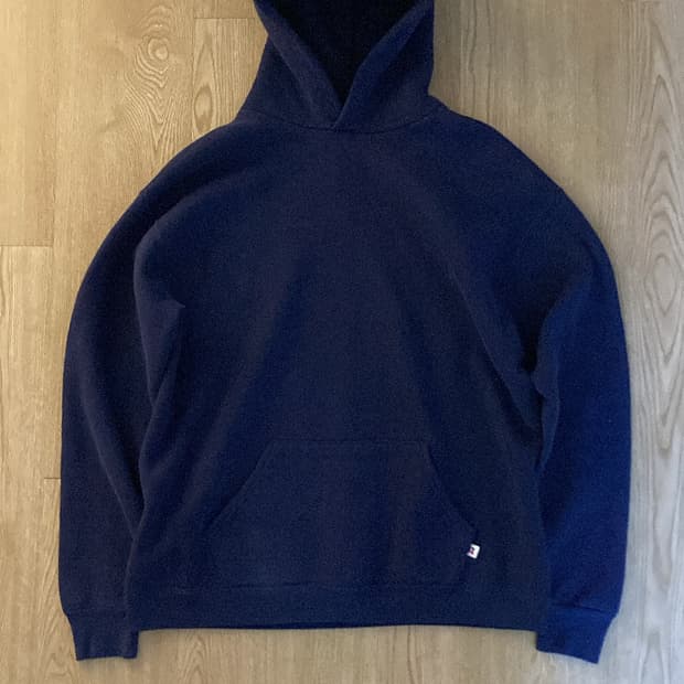 80s 러셀 후디 네이비 made in usa XL