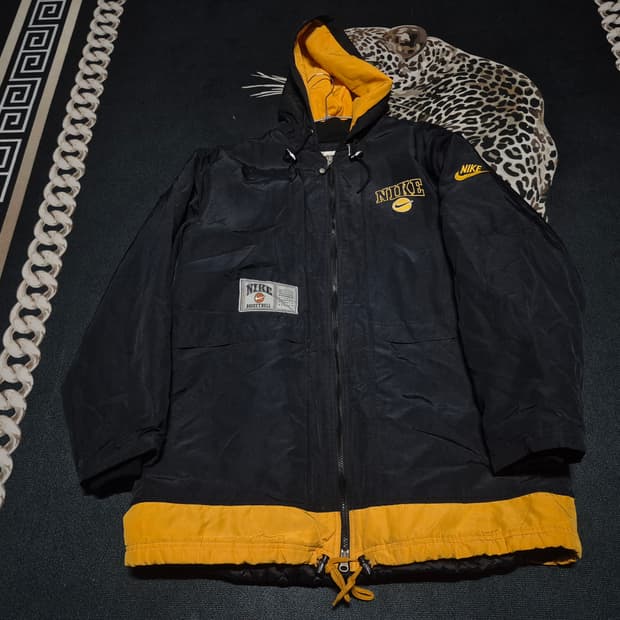 90's 나이키 베스킷볼 올드스쿨 후디드 점퍼 L