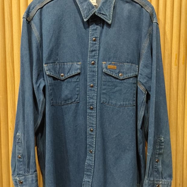 무배) 칼하트 잼스톤 버튼 데님 셔츠 - XL