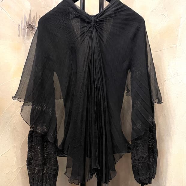 장폴고티에 블랙 시스루 블라우스 55~55반