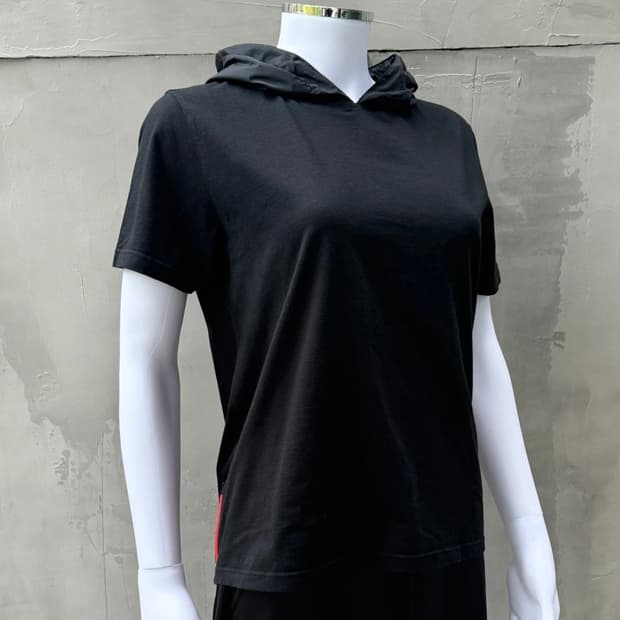 Prada sport 2000s hooded nylon top s