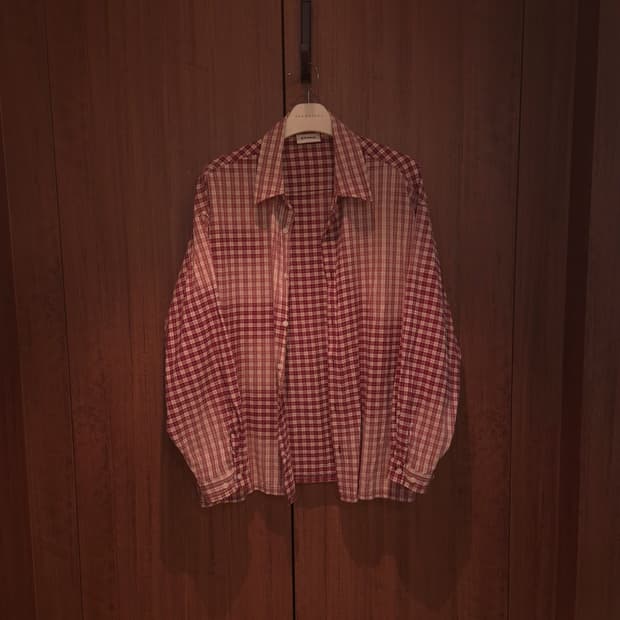 엑스톤즈 하브워싱 빈티지 셔츠 Red 