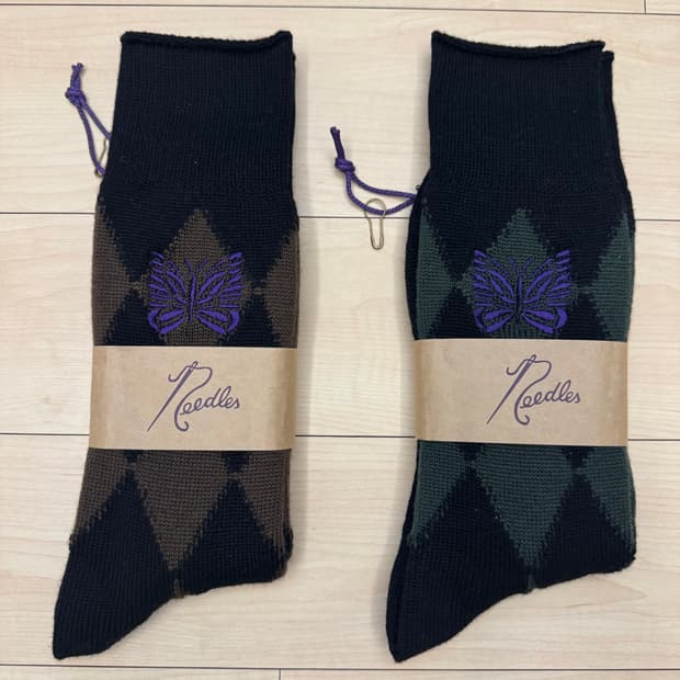 니들스 울 양말 두 켤레