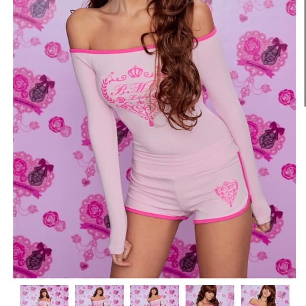 베이비메탈클럽 크라운 숏츠 핑크 베메클 반바지 쇼츠 shorts