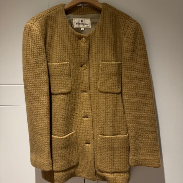 빈티지 카멜자켓