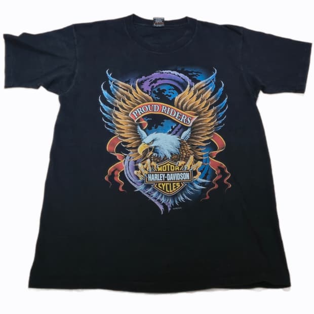 빈티지 90s 할리데이비슨 Proud riders 티셔츠