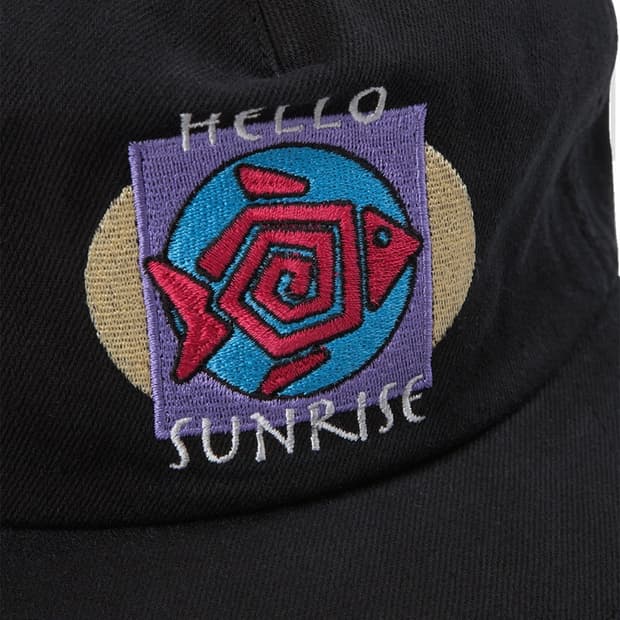 Fish Logo Relaxed Fit 5Panel cap black