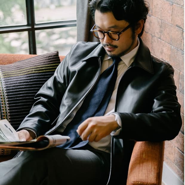 램스킨 레더 자켓