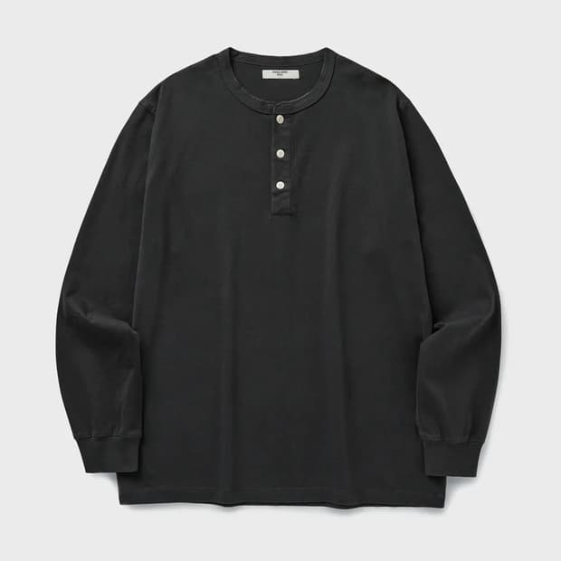 유니온블루 헨리넥 롱슬리브 그라파이트 L사이즈