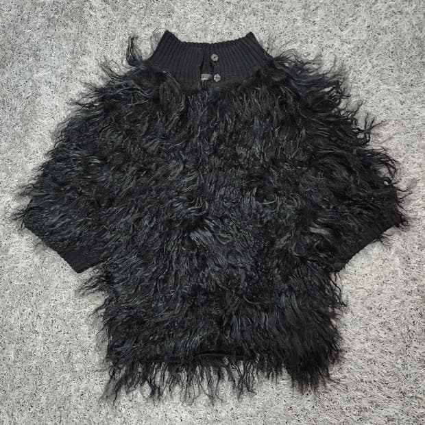 알마니 양털 롱 스웨터 40