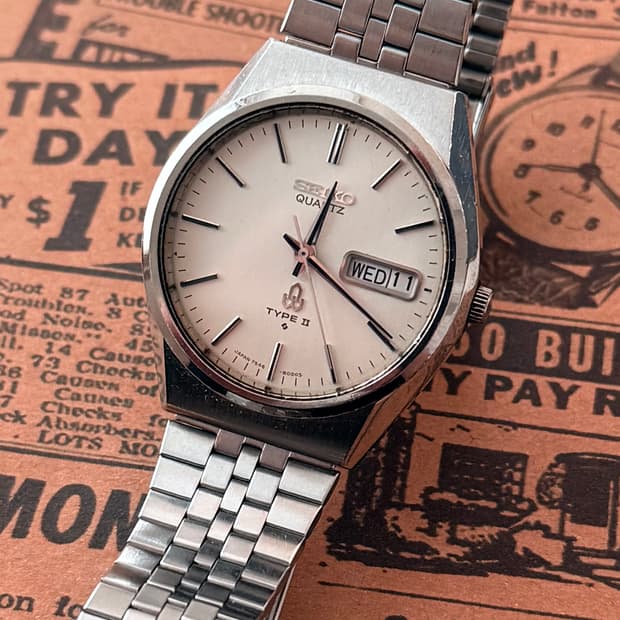 세이코 Seiko 쿼츠 Type 2 데이 데이트