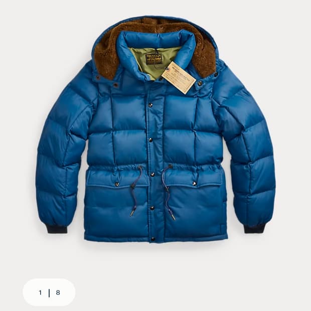 RRL 퀼트 립스탑 후드 재킷