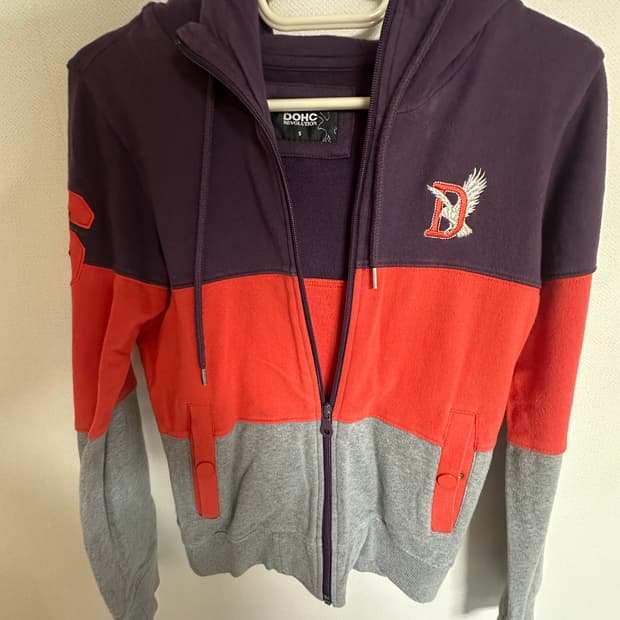 DOHC 컬러블록 후드집업 S사이즈