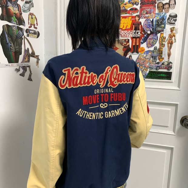 FUBU 푸부 빅로고 바시티 자켓