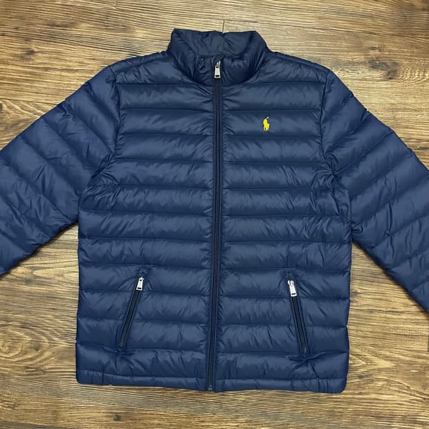 폴로 랄프로렌 다운 푸퍼 패딩 자켓 네이비