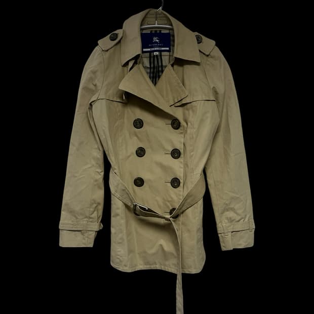 버버리 블루라벨 더블  코트