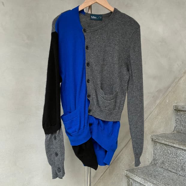 컬러 kolor 도킹 가디건