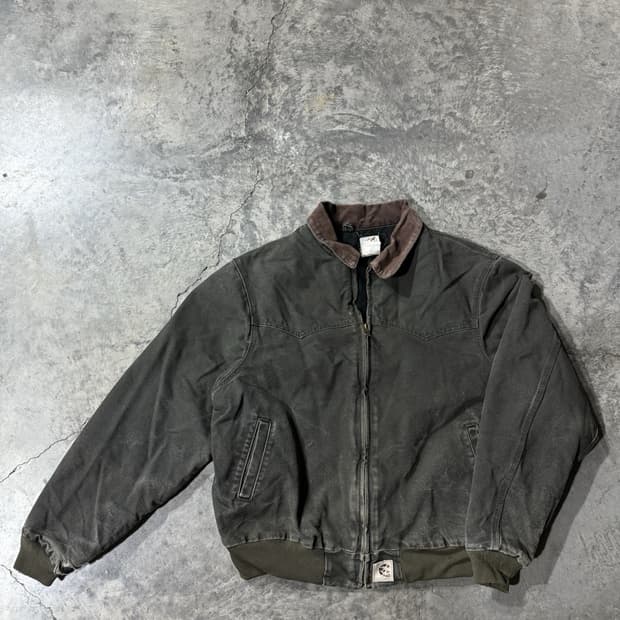 칼하트 J14 캔버스 자켓 모스 그린