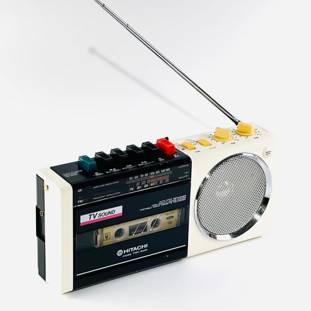 히타치 빈티지 TRK-5445 휴대용 카세트 플레이어