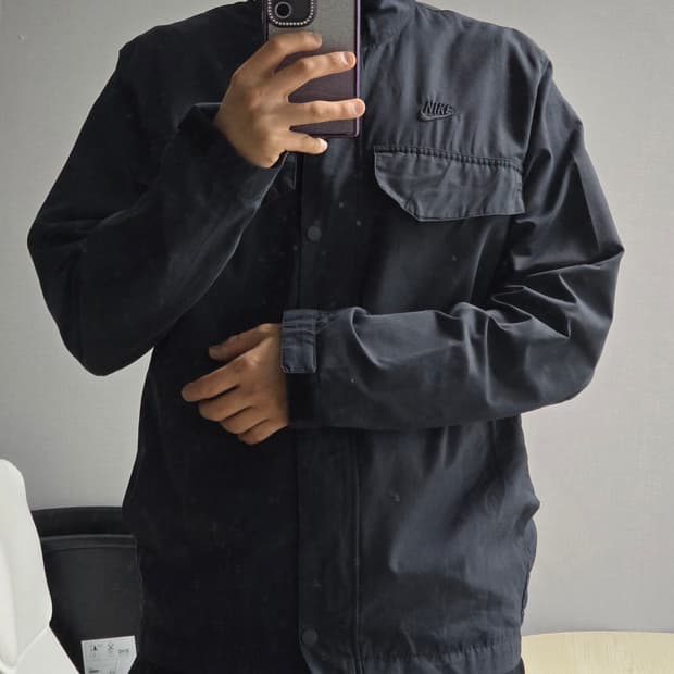 나이키 스우시 워크 자켓 블랙 XXL
