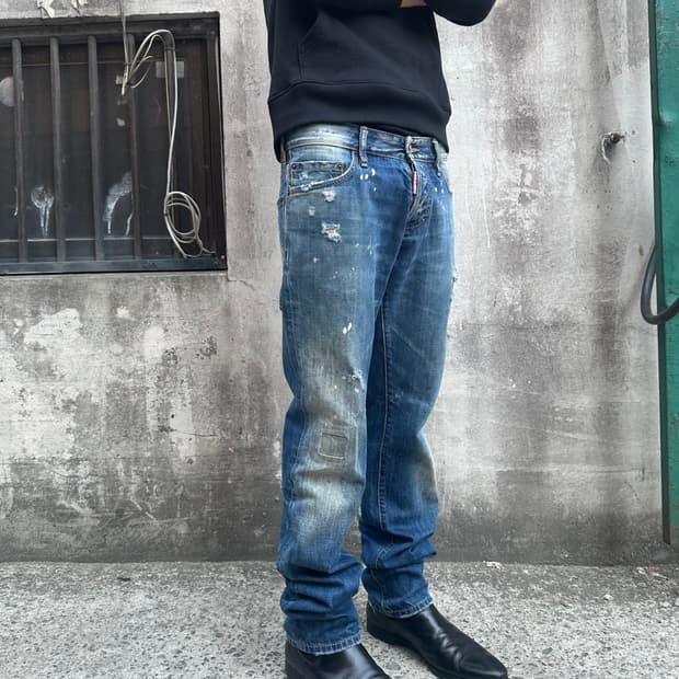 디스퀘어드2 디스트로이드 워싱 데님 팬츠