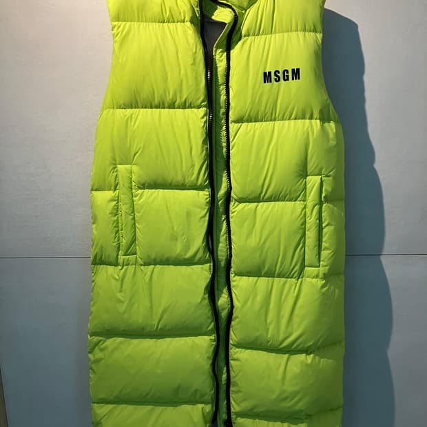 MSGM 롱패딩 조끼