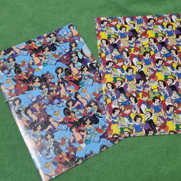 디즈니 알라딘 백설공주 파일 세트