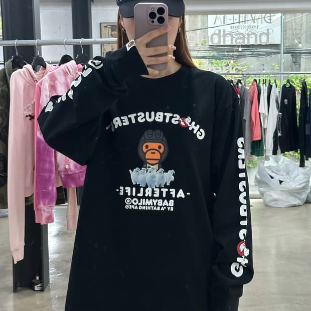 베이프 x 고스트버스터즈 마일로 롱슬리브