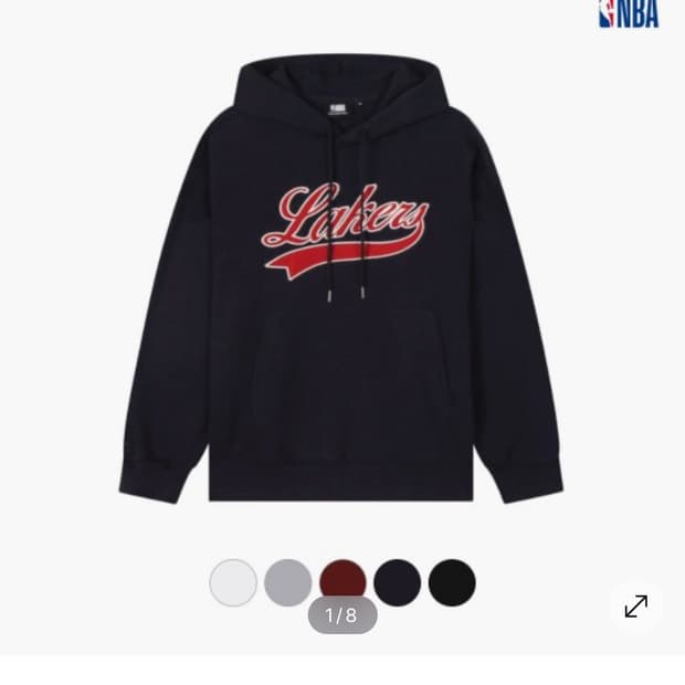 NBA레이커스 후드티 네이비 M