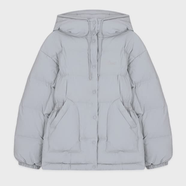 시눈 후디 푸퍼 자켓 그레이시블루 품절컬러