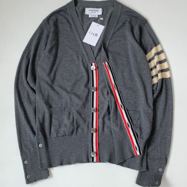 Thom Browne 톰브라운 우먼 브이넥 가디건