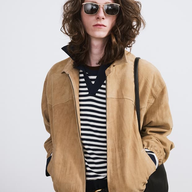 렉토 26SS 스웨이드 헤링턴 점퍼 데저트