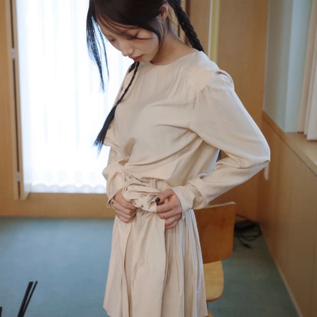 나비버스 Draped mini dress