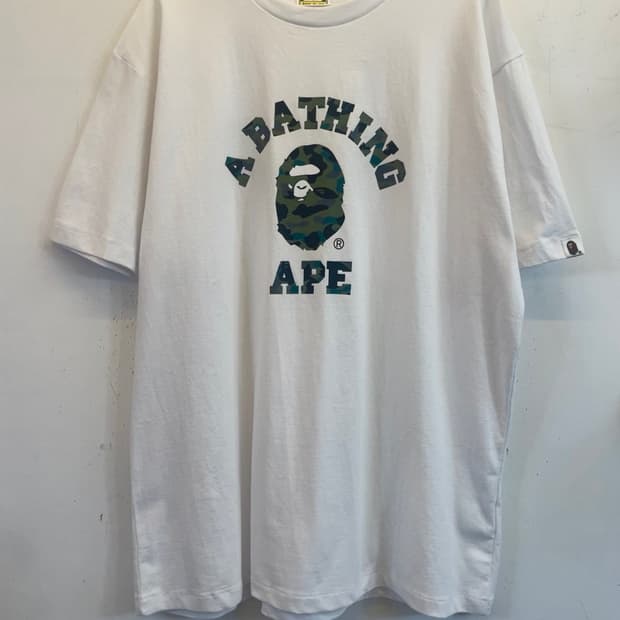 [새상품] BAPE 베이프 카모컬리지 반팔티 XL
