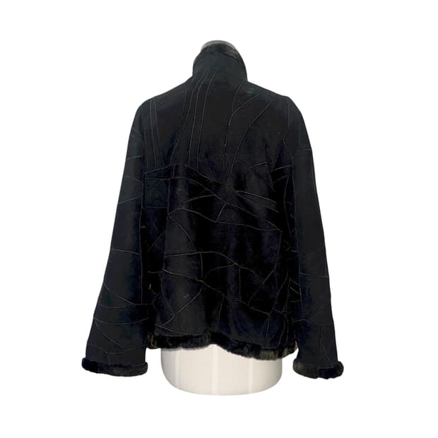 Black Leaves Oriental Mustang Jacket