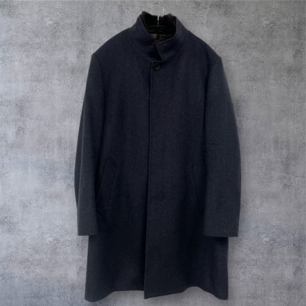 갤럭시 Galaxy 차콜 내피 탈부착 캐시미어100 코트 50