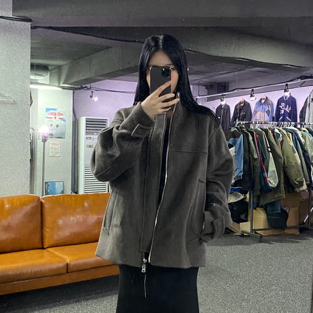 일꼬르소 모직 블루종 자켓 B3096