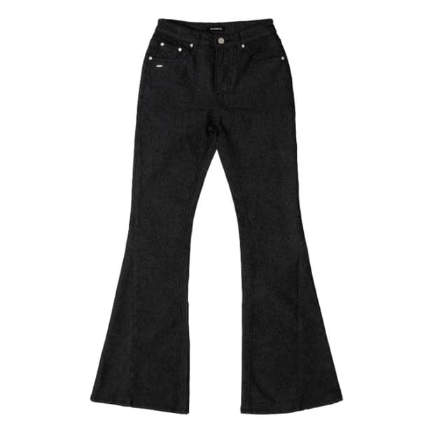 시너진 로우 데님 팬츠 블랙