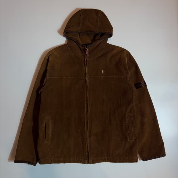폴로랄프로렌 코듀로이 후드 자켓