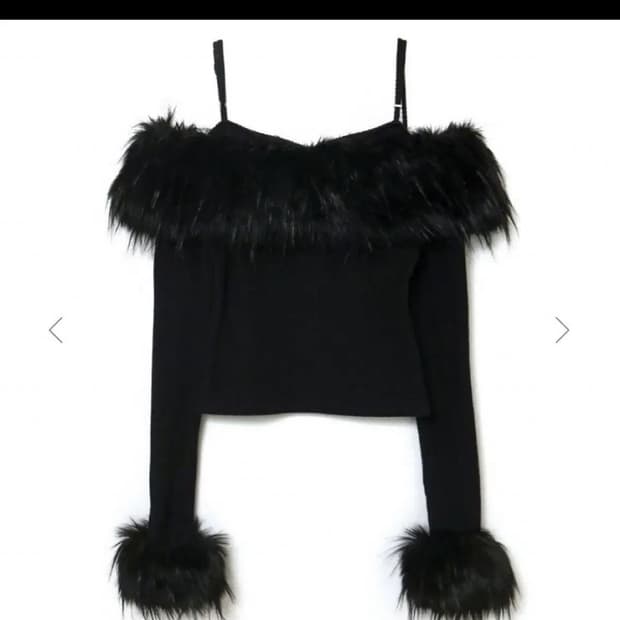 Melt the lady 니트 퍼 TOPS 일본 브랜드