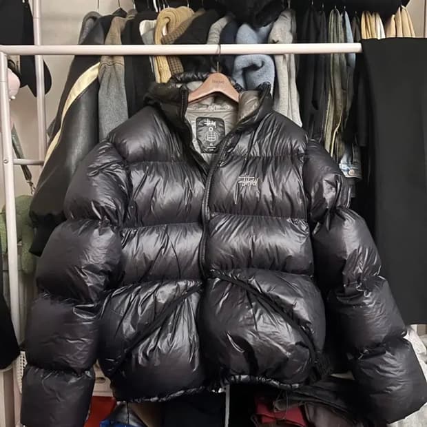 스투시 마이크로 립스탑 패딩