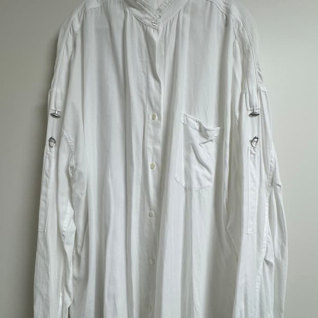 [L] 헬무트랭 오픈 백 코튼 셔츠 (슬리브 컨트롤) 남여 모두 착용