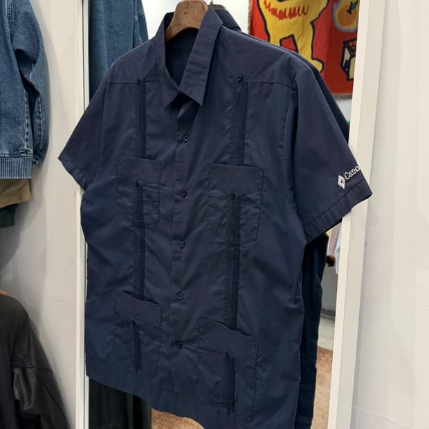 Vtg 빈티지 구아야베라 반팔 셔츠