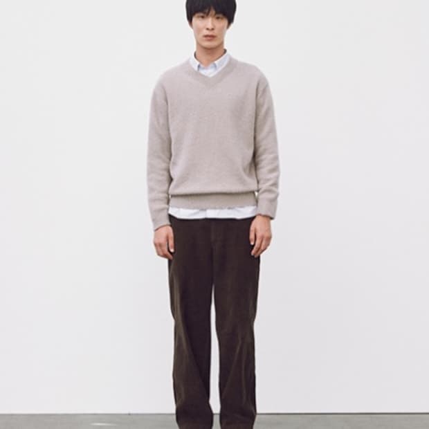 포터리 23FW 코듀로이 와이드팬츠 브라운 3사이즈