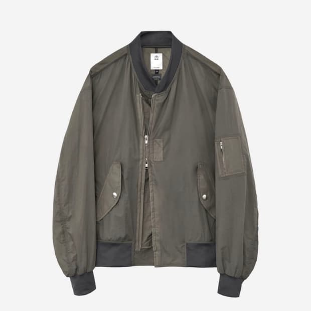 폴리테루 봄버자켓 초판 올리브 그레이 3size