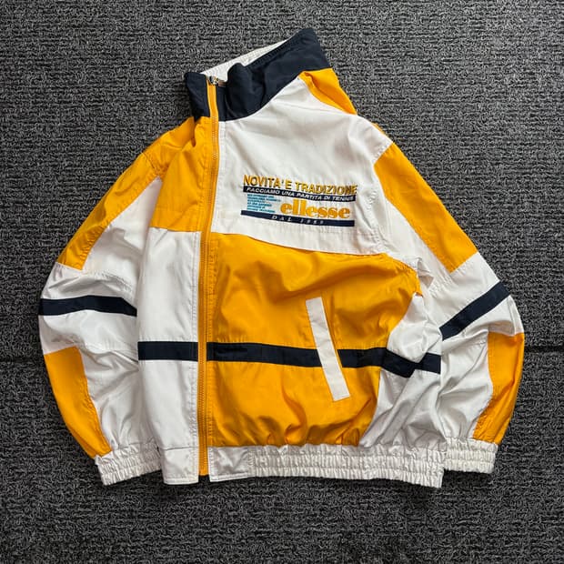 엘레쎄 올드스쿨 배색 바람막이 자켓 3579