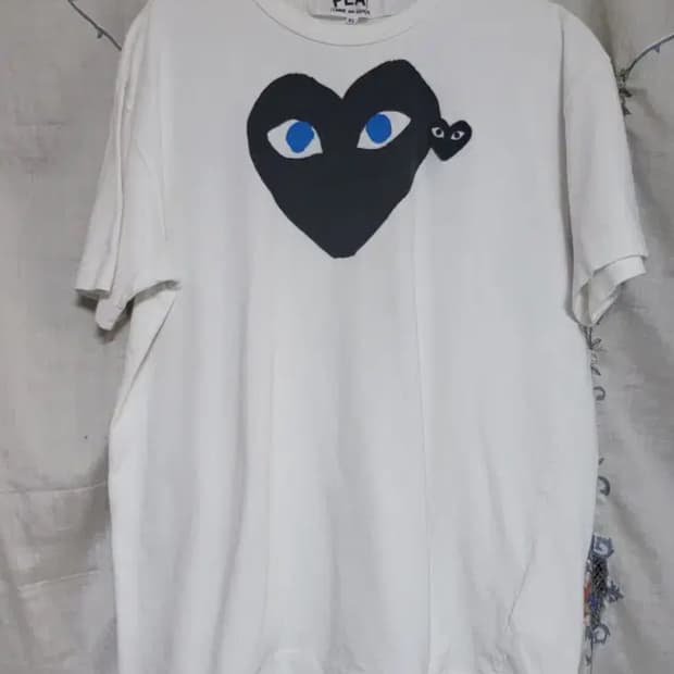 꼼데가르송 블루아이 반팔 xl