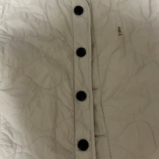 예일 웜업 퀼팅자켓_아이보리 M