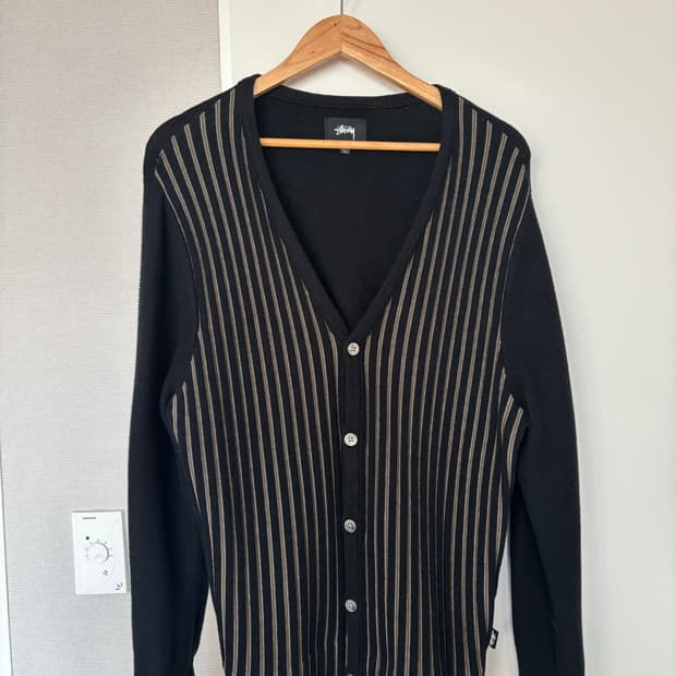 [s] 스투시 스트라이프 니트 가디건