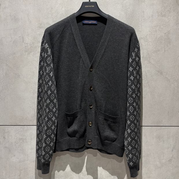 L/루이비통 모노그램 믹스 캐시미어 가디건